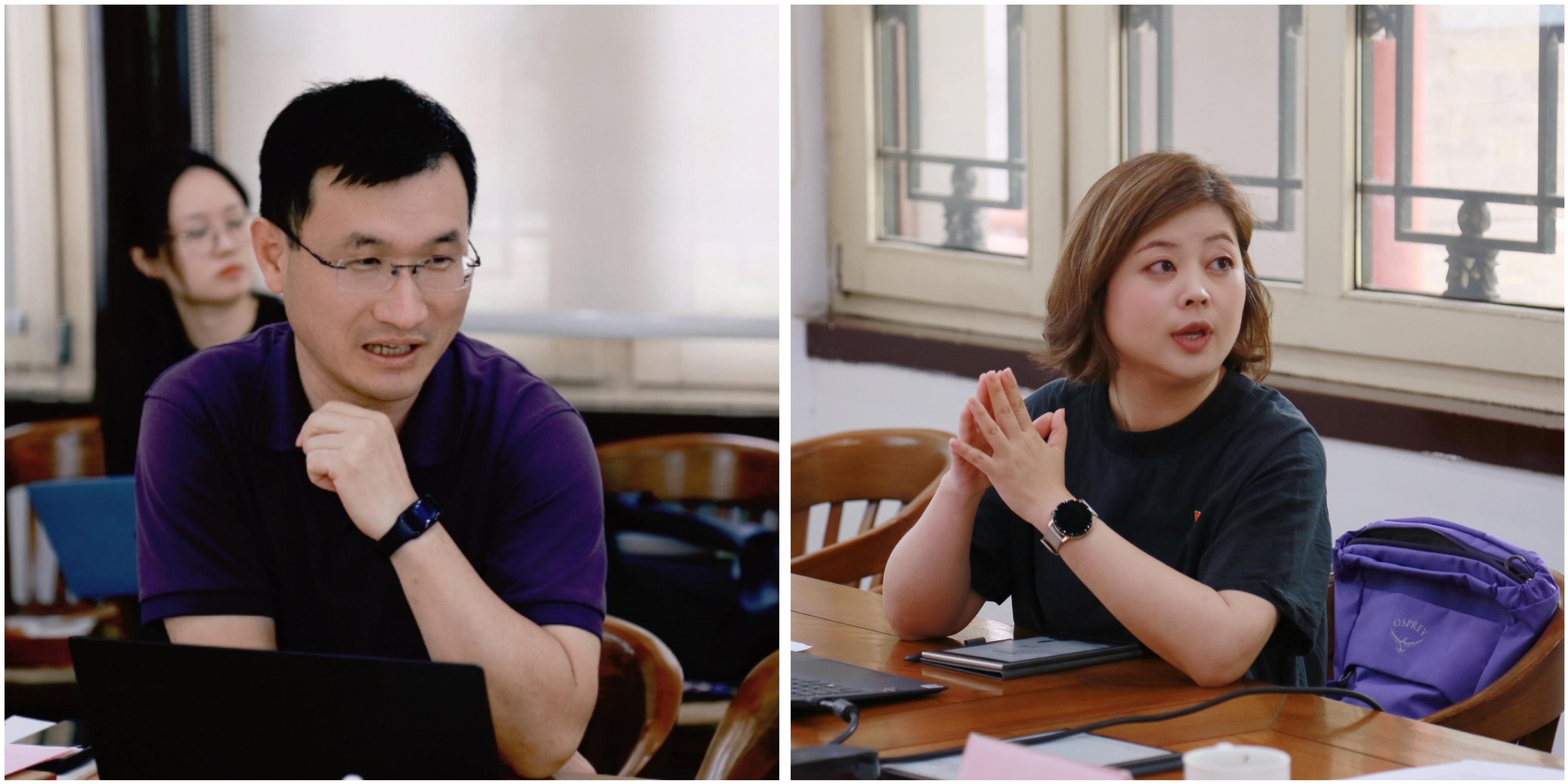 20240528-0033990威尼斯马克思主义学院、纪检监察机构、巡视办、审计室理论中心组联学会顺利召开-校党委宣传部-黄学永、李蕉发言.jpg