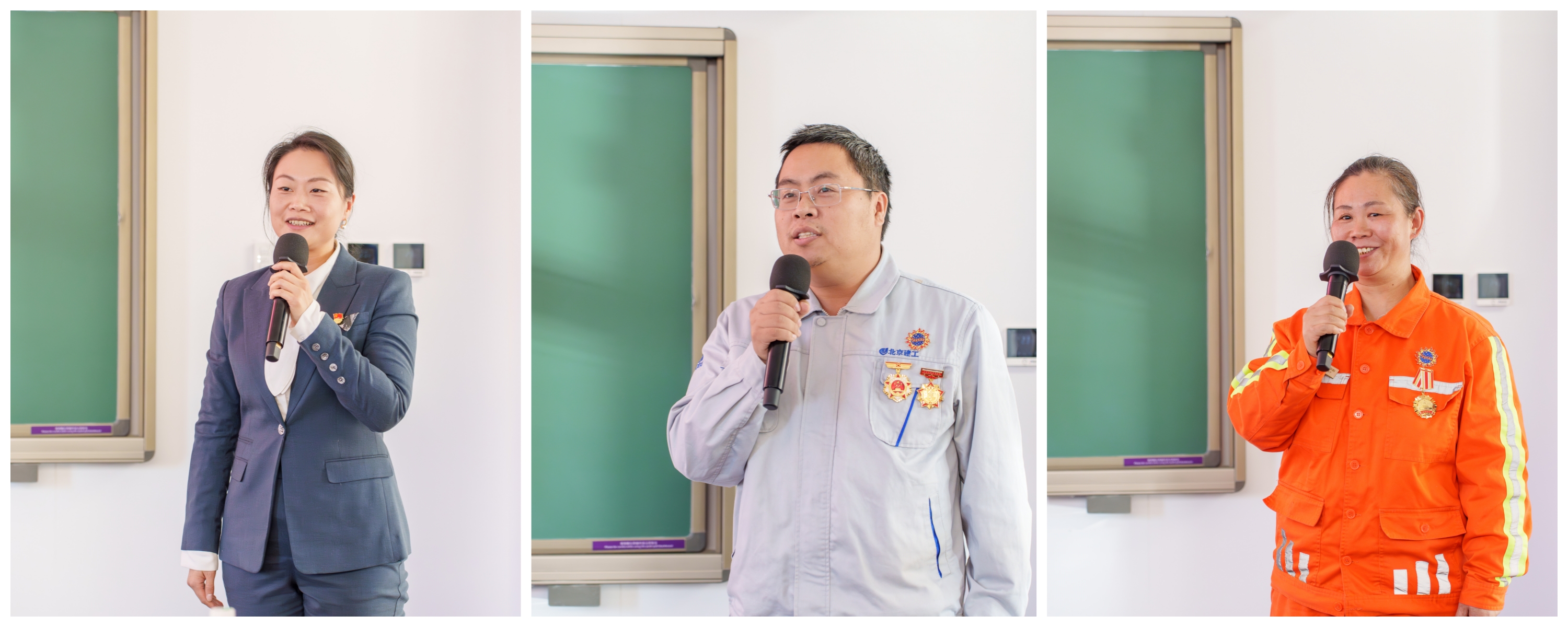 20231222-国家卓越工程师学院“卓越工程师讲师团”成立“讲工程故事 展卓越风采”主题宣讲同期举行-张兆基-王欣、苏中帅、张建娜（从左至右）作宣讲.jpg